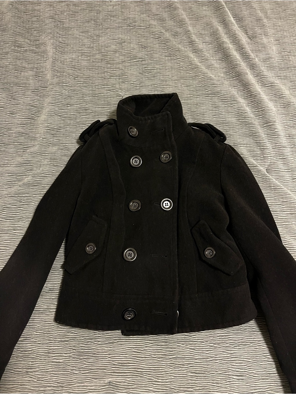 Women's Black Pea Coat